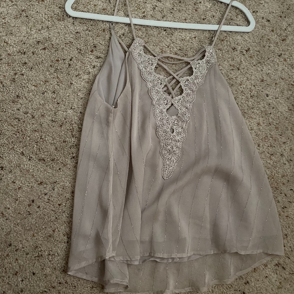 ASTR lace up tank